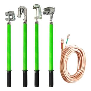 10KV高压接地线接地棒16平方铜线配电房接地线夹25平方铜线软铜线