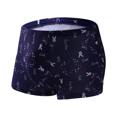 男士内裤男平角裤纯棉莫代尔透气无痕宽松四角裤潮流运动短裤衩男