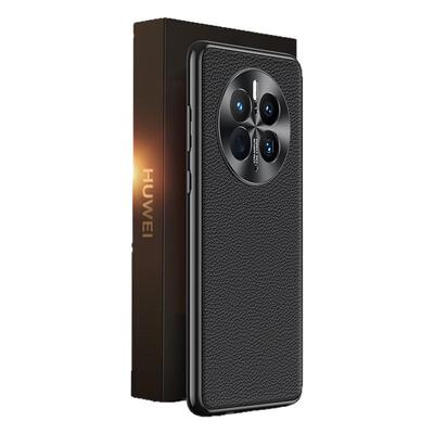 适用华为mate50/40电镀真皮外壳