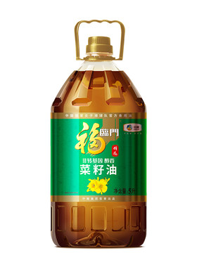 福临门菜籽油食用油非转基因精选醇香5L物理压榨风味浓郁家庭烹饪