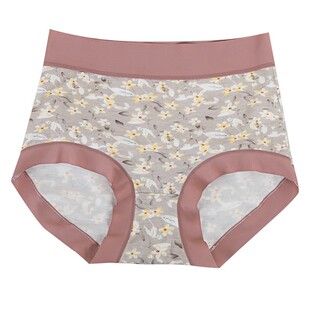 高腰莫代尔收腹提臀无痕内裤女士2024新款夏季薄款冰丝抗菌三角裤