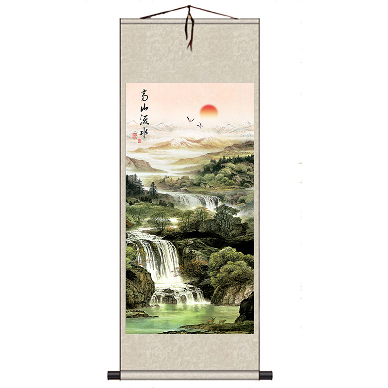 高山流水国画客厅办公室