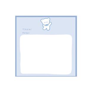 网红便利贴有粘性强高颜值学生用韩国ins卡通可爱小清新手账便签纸可撕便签本小本子N次贴留言备忘记事标签贴