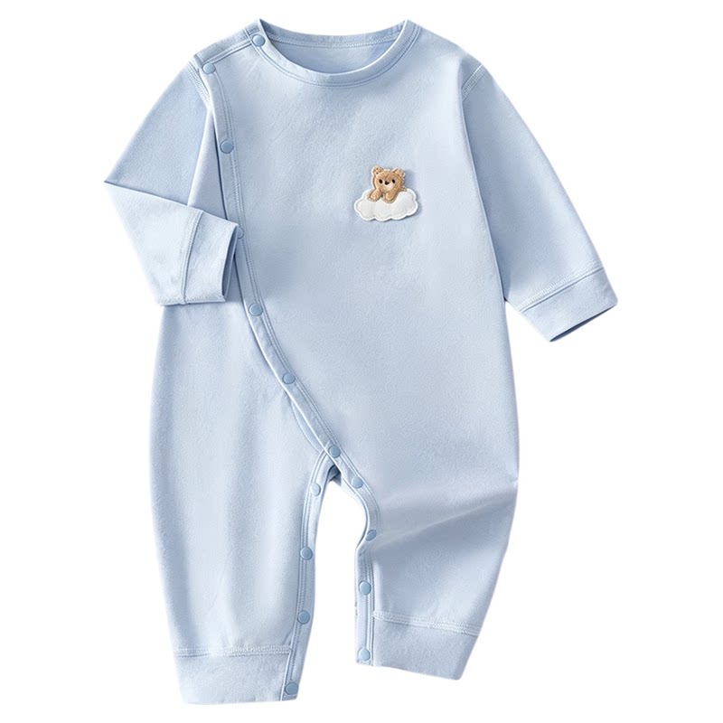 婴儿衣服春秋纯棉打底内衣冬季新生儿连体衣宝宝哈衣爬服睡衣秋装