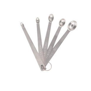 不锈钢迷你量匙五件套1.25/0.63/0.3/0.15/0.078ml调味小勺定量勺