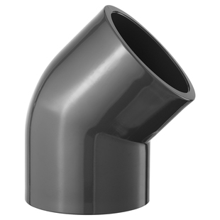 戎生UPVC45°弯头化工给水排水管道PVC管135度塑料配件国标32 40