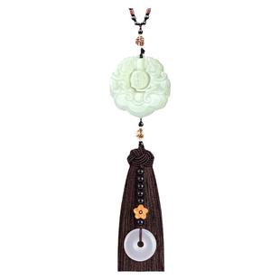 汽车挂件车内吊饰和田玉车载平安挂饰沃尔沃特斯拉问界车上装饰品