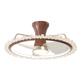 索燕吸顶风扇灯卧室灯书房儿童房静音中古风包豪斯简约复古餐厅灯