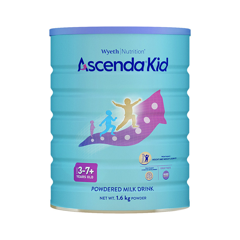【百亿补贴】惠氏火箭罐ascenda儿童成长奶粉青少年学生1600g进口 罐共孜实拍商品图
