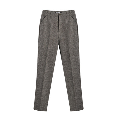 秋冬新款弹力休闲妈妈直筒裤