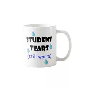 [BLUE]ins学生趣味简约文具陶瓷马克杯student tears still warm