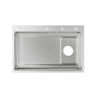 JOMOW加厚集渣水槽厨房大单槽304不锈钢厨房洗碗洗菜盆水池JMW17