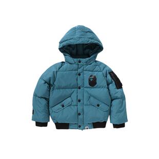 BAPE童装秋冬猿人印花连帽羽绒服344002N