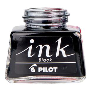 日本进口PILOT/百乐INK非碳素墨水不堵笔黑蓝红蓝黑彩色墨水钢笔蘸水笔专用墨液灌墨笑脸贵妃78G通用