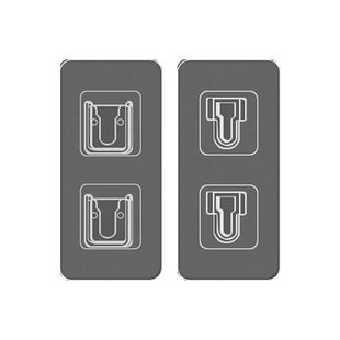 子母扣加厚强力贴无痕挂钩免打孔粘钩插座墙上收纳卡扣插排固定器