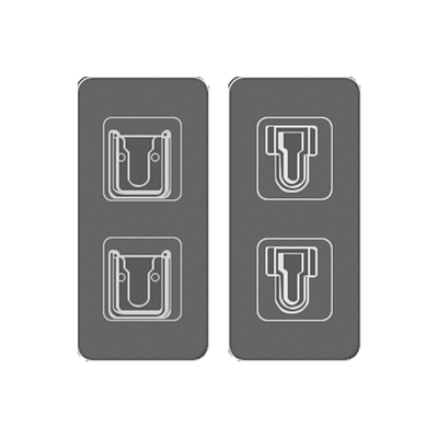 子母扣加厚强力贴无痕挂钩免打孔粘钩插座墙上收纳卡扣插排固定器