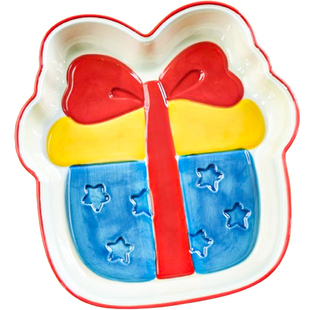 肆月盘子碟子家用2026新款陶瓷甜品蛋糕盘可爱托盘下午茶好看餐盘