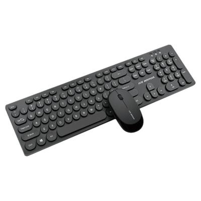 冰甲无线键盘鼠标套装复古朋克