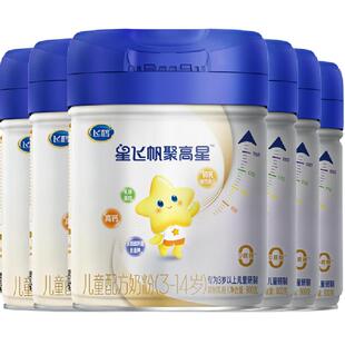 【成长高钙】飞鹤星飞帆聚高星儿童成长配方奶粉4段3-14岁800g*6