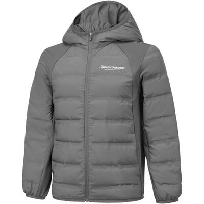 SKECHERS斯凯奇大童运动休闲羽绒服P425K045-0018