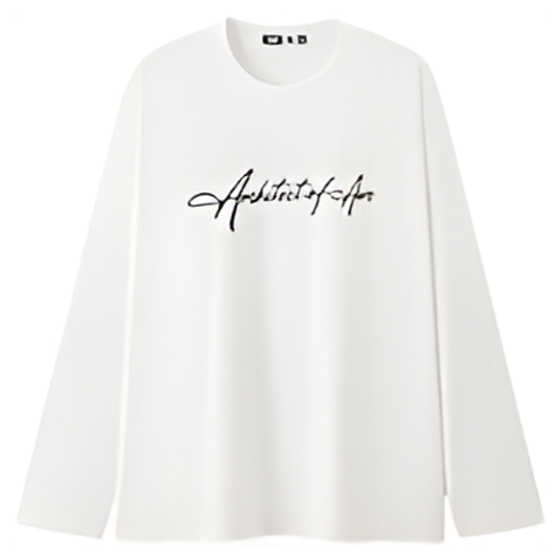 森马长袖T恤男纯棉打底衫字母t恤25秋季新款情侣印花白内搭宽松潮