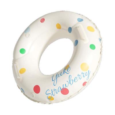 羽克游泳圈加厚充气防侧翻带把手