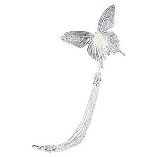 新款古风边夹蝴蝶流苏步摇发夹甜美少女合金发卡优雅流苏汉服头饰