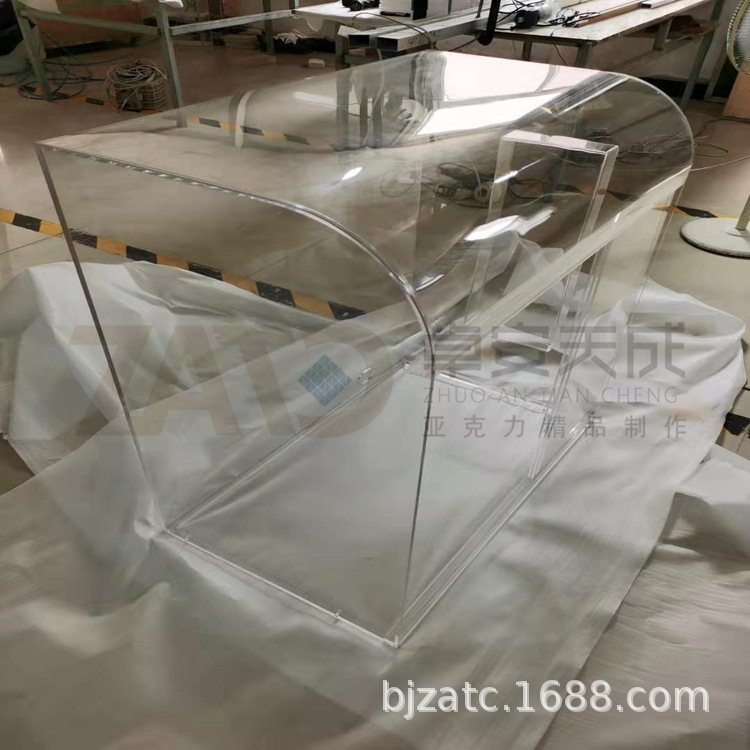 亚克力弧度防尘罩有机玻璃机器盒展示盒来图来样厂家直销