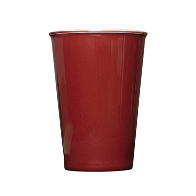 耕道堂古典霁红陶瓷可乐杯