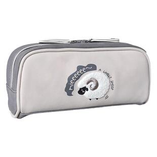 美卡瑞笔袋盘羊咩咩大容量女孩2025年新款初中生铅笔盒高中女生高颜值简约ins风文具盒可爱铅笔袋小众不撞款