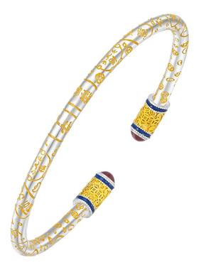 平安喜乐卷草纹新中式国风手镯