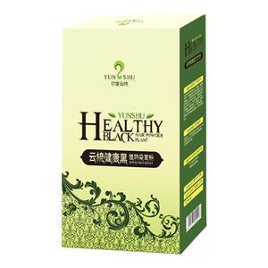 印度云梳健康黑纯植物染发剂黑色不过敏老人遮盖白发染发膏染发粉