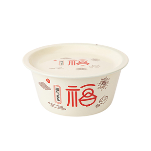 食品级加厚老式搪瓷猪油罐家用和面专用盆带盖保鲜厨房备菜蒸菜碗