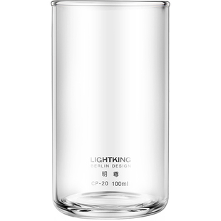 明尊CP-20耐热玻璃水杯加厚茶杯茶水杯女杯子套装家用早餐杯ins风