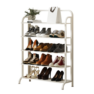 简易家用门口多层鞋架爆款经济型收纳置物架入户小窄防尘铁艺鞋柜