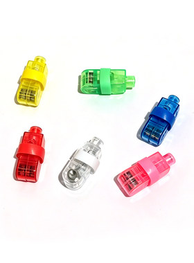 七彩发光led摇手戒指灯投影灯