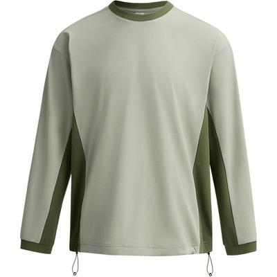 本来BENLAI男士速干防晒撞色落肩长袖运动T恤2026春新款BRL460002