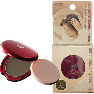 日本原装进口遮盖白发根神器染发女一次性粉饼补染笔发际线膏13g