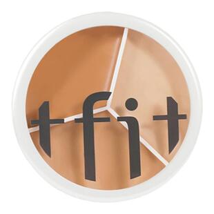 韩国tfit三色遮瑕膏遮暇盘遮盖脸部斑点痘印痘痘肌黑眼圈隐形毛孔