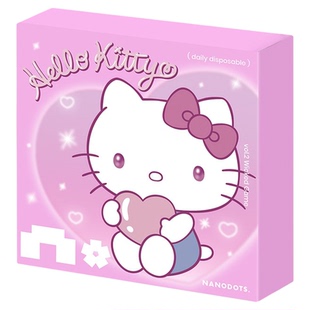 NANODOTS悬粒补丁蓝饮5小盒试用联名红色美瞳日抛混合装隐形眼镜