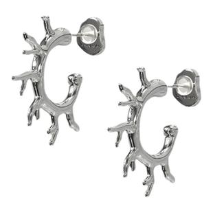 PEARLONA刘忻张予曦郑润泽同款神经元树突小C巴洛克珍珠耳环耳钉