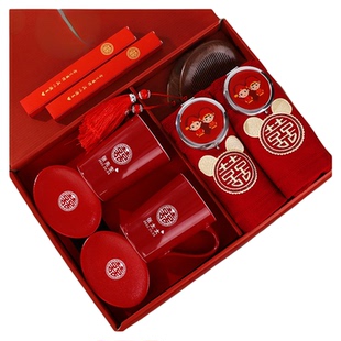 结婚陪嫁套装婚礼女方娘家嫁妆备婚物品婚庆用品大全高端聚宝喜盆