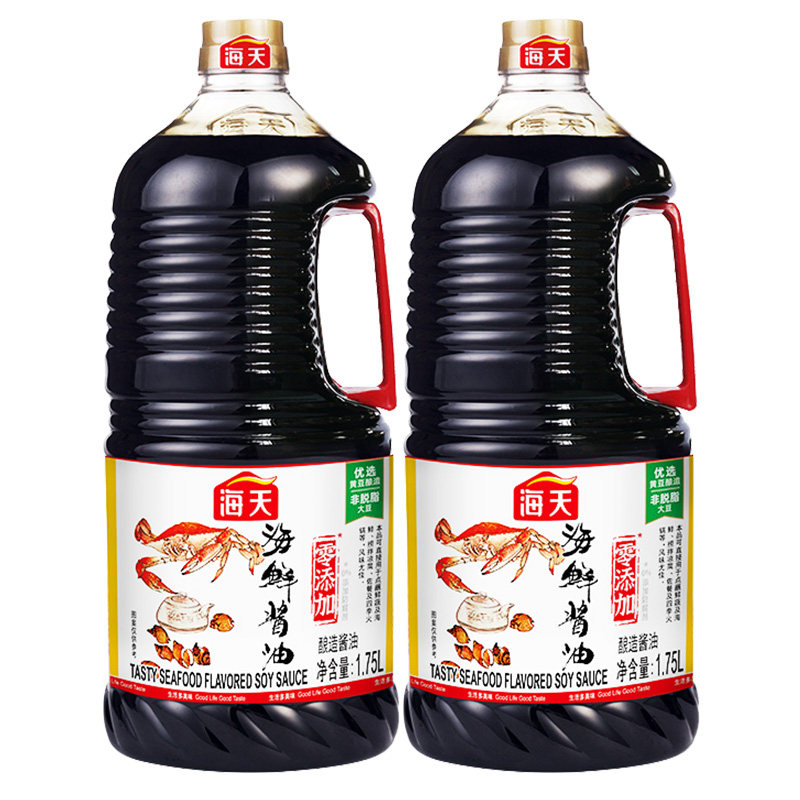 海天海鲜酱油1.75L大桶装
