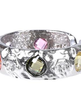 luxtas925银戒指彩色ins肌理