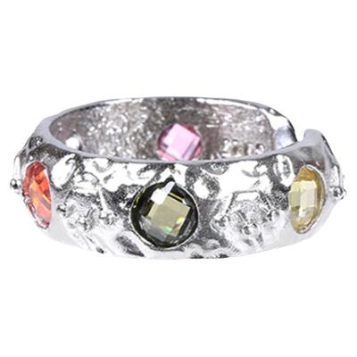 luxtas925银戒指彩色ins肌理