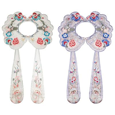 故宫创意礼物花开吉瑞萌兔云肩