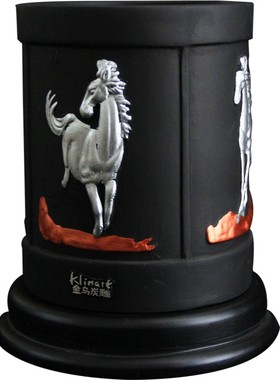 活性炭商务风礼品老板书桌笔筒