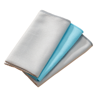 加厚抹布吸水不易掉毛擦玻璃镜面无痕鱼鳞抹布厨房去油百洁布毛巾