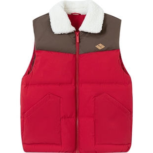 PUMA彪马官方童装新款儿童冬季羽绒马甲小翻领拉链外套背心羽绒服