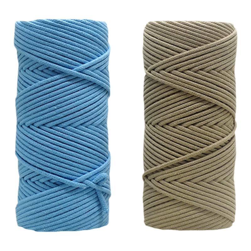 Macrame包芯棉绳diy手工编织4mm包芯绳收纳篮挂毯包包材料手编绳